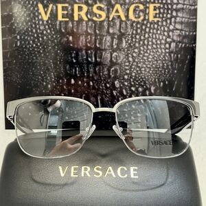 VERSACE Glasses Model 1306 in Color 1262 Black/Silver